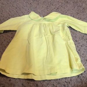 Yellow girl corduroy dress